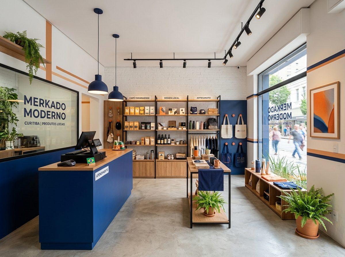 Ambiente comercial reformado em Curitiba
